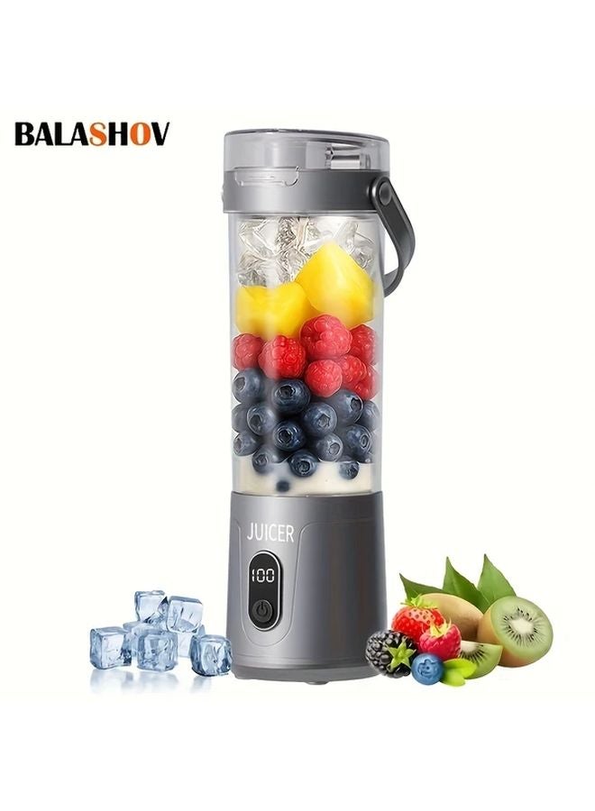 White Portable USB Rechargeable Blender 20oz 12 Blades For Smoothies Travel - Image 1